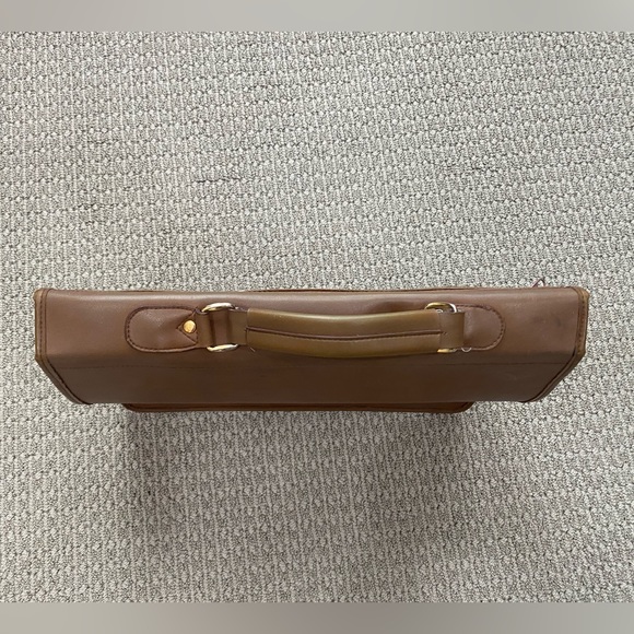 Leather Briefcase Laptop Bag - Picture 4 of 14